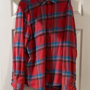 Men's Red Plaid Shirt